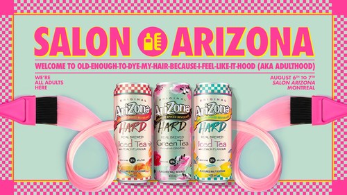 AriZona Hard, the Iconic AriZona Iced Tea with 5% Alcohol, Officially Launches in Quebec (CNW Group/Molson Coors Canada)