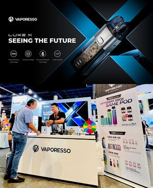 VAPORESSO shines at the Las Vegas Champs Trade Show with the futuristic LUXE X