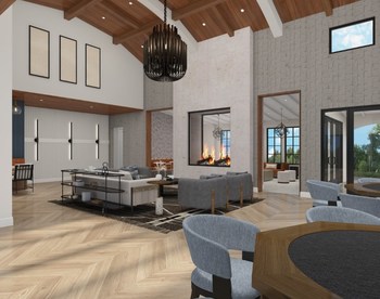 Rendering of Verona Apartments Clubhouse in Highlands Ranch, CO |  living century