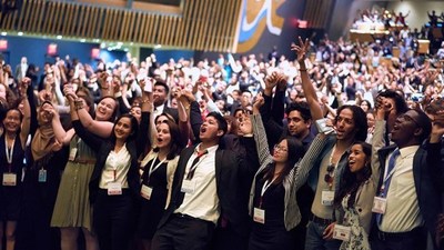 Young leaders gather in New York City at the Youth Assembly.