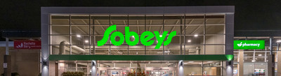 Sobeys store front with retrofitted lighting. (CNW Group/Empire Company Limited)
