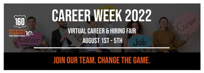 160 Driving Academy is hosting a Virtual Career & Hiring Fair from August 1st to August 5th. We are hiring nationally for roles across all teams and departments within the company including remote, on-site, and hybrid opportunities spanning 43 states.

To Schedule Your Interview: www.160drivingacademy.com/careers/