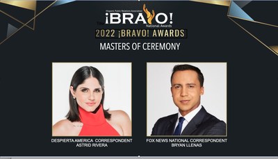 Despierta América contributor and correspondent Astrid Rivera and Fox News national correspondent Bryan Llenas will act as the emcees for the 2022 HPRA ¡BRAVO! Awards in Austin, Texas on September 29, 2022. Aflac will return for the second year as the presenting sponsor of HPRA’s signature scholarship fundraising gala.