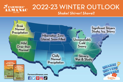 Are you ready to Shake, Shiver, and Shovel? Farmers' Almanac Releases an Extreme Winter Forecast
