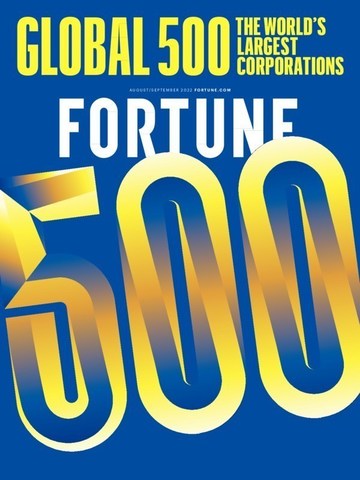 Capa da Fortune Global 500 de 2022.