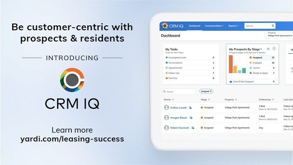 Yardi Releases Customer-Centric CRM IQ