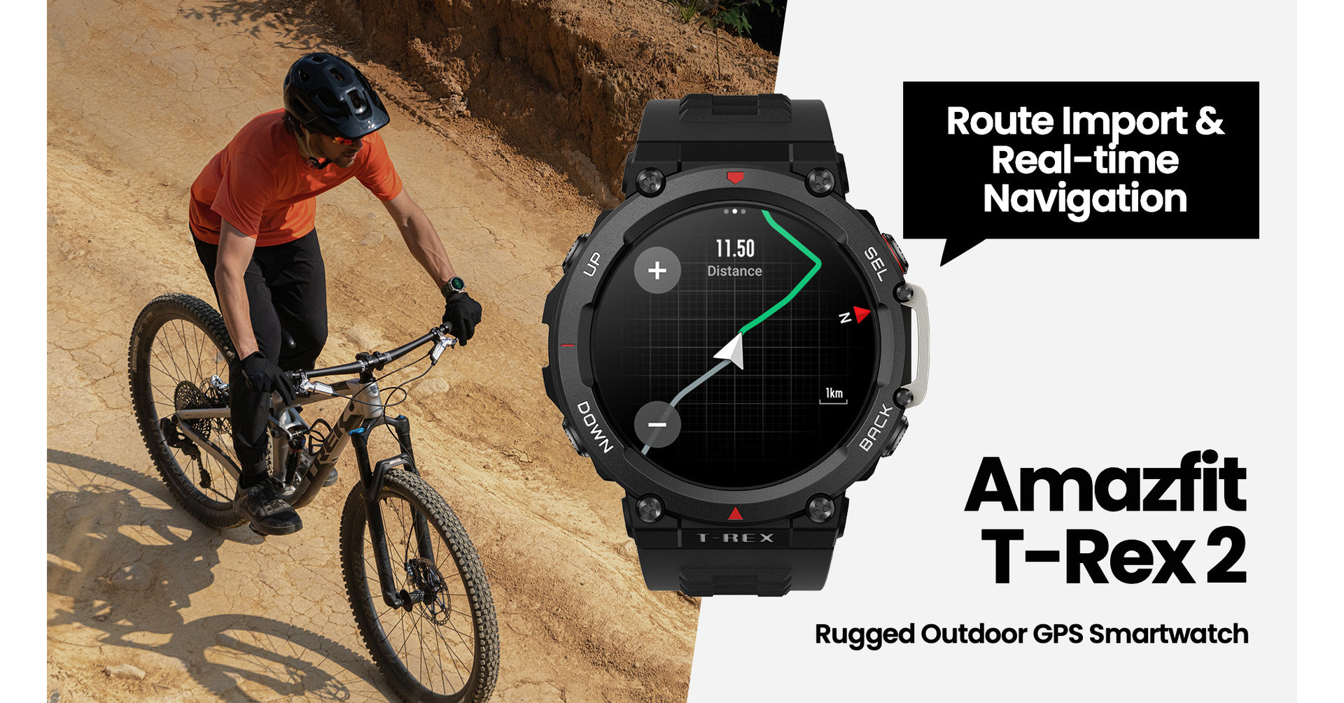 LATEST AMAZFIT T-REX 2 UPDATE INTRODUCES ROUTE IMPORT & REAL-TIME  NAVIGATION, AND TRAINING TEMPLATES