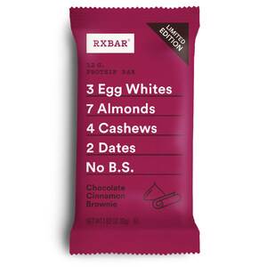 RXBAR Spices Up Portfolio with NEW Chocolate Cinnamon Brownie