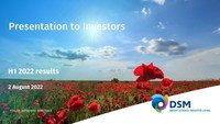 DSM presentation to investors - H1 2022