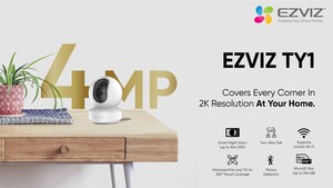 EZVIZ LAUNCHES TY1 With 4MP, A SMART Wi-Fi PAN and TILT CAMERA