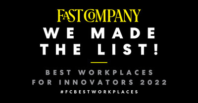 Kohler Co. is listed No.10 on the Fast Company's 2022 100 Best Workplaces for Innovators list, named the winner of Best Workplaces for Innovators Sustainability list and a finalist on the Large Companies list.