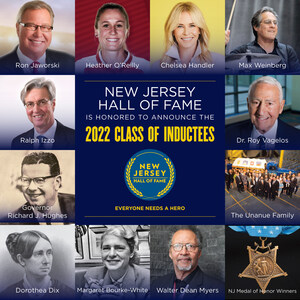 NEW JERSEY HALL OF FAME ANNOUNCES ITS INCOMING 2022 CLASS OF INDUCTEES