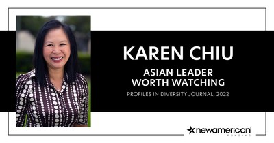Karen Chiu Recognized as an Asian Leader Worth Watching (Photo: New American Funding )
