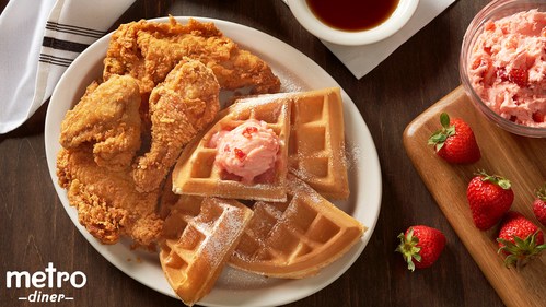 Metro Diner's National Fried Chicken & Waffle Day