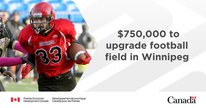 Minister Vandal announces federal funding to upgrade and improve St. Vital Mustangs' football field in Winnipeg