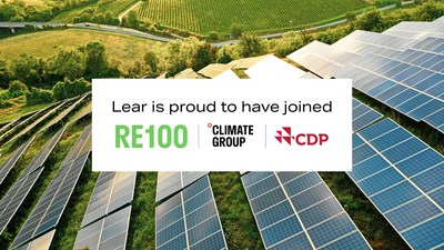 Lear Corporation (NYSE: LEA), a global automotive technology leader in Seating and E-Systems, announced it has joined Climate Group’s RE100, a global renewable electricity initiative that includes over 370 major companies.