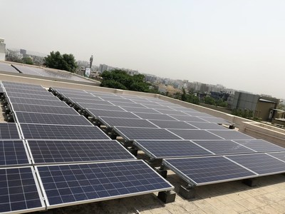 Ansys’ environmental strategy focuses on reducing overall emissions and continuing to implement projects coming out of energy audits, including lighting enhancements and on-site renewable energy, such as solar panels (pictured on Ansys' Pune, India facility).