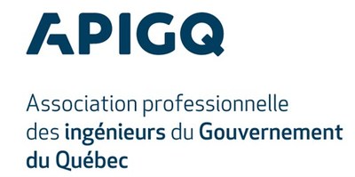 APIGQ Logo (Groupe CNW/Association professionnelle des ingnieurs du gouvernement du Qubec (APIGQ))