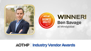 AOTMP® ANNOUNCES BEN SAVAGE WINS BUSINESS ANALYST OF THE YEAR, THE ANNUAL AWARD RECOGNIZES THE OUTSTANDING WORK MINDGLOBAL OFFERS IN THE TELECOM, MOBILITY, AND IT MANAGEMENT INDUSTRY