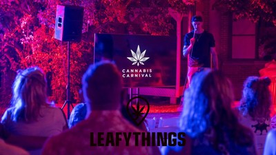 Smoke and Jokes Comedy Show at Cannabis Carnival with Leafythings and Grande Bizarre Supper Club (CNW Group/Leafythings Canada)