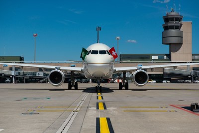 SAUDIA aircraft in Zurich Airport