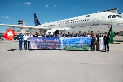 SAUDIA’s first landing in Zurich