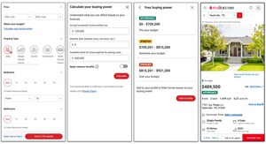 New Realtor.com® Buying Power Tool Shows What Homes Are "Affordable" vs. "A Stretch" Based on the Buyer's Finances