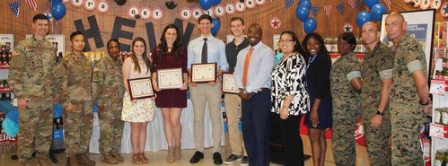 Fisher House Foundation Scholarships for Military Children recipients gather together to celebrate their awards.