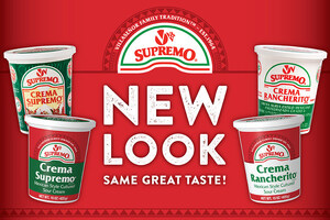 V&amp;V Supremo Foods, Inc. to launch refreshed design for Crema Supremo® and *Crema Rancherito® products.