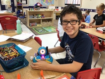 During the Primrose Schools® Summer Adventure Club, children learned to code an interactive robot named Dash and nurtured their design thinking and engineering skills as part of the STEM-based “Ready, Set, Robotics!” challenge.