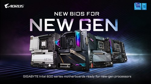 GIGABYTE lança atualizações BIOS da série 600 prontas para a nova geração de processadores Intel GIGABYTE lança atualizações BIOS da série 600 prontas para a nova geração de processadores Intel