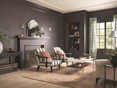 Inspired by a need to craft a comfortable home that is both elegant and romantic, Darkroom, the 2023 Color of the Year, embodies alluring qualities for the throwback-inspired aesthetic.