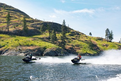 Sea-Doo is leading the way with two all-new premium personal watercraft (PWC) for 2023 with the Sea-Doo Explorer Pro 170 and the Sea-Doo RXP-X Apex 300. ©BRP 2022 (CNW Group/BRP Inc.)