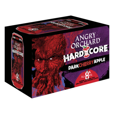 New Angry Orchard Hardcore Dark Cherry Apple 8% Imperial Hard Cider is available nationwide now.