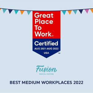 Fortune and Great Place to Work Name Fusion One of the 2022 Best Medium Workplaces