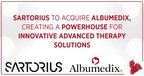 Sartorius to acquire Albumedix, creating a powerhouse for innovative advanced therapy solutions