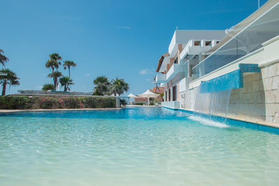 Pool Waterfall at the Wyndham Grand Cancun All-Inclusive Resort & Villas