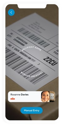 In just one click, Verkada Mailroom scans a shipping label via optical character recognition (OCR)v to match the name to the recipient.