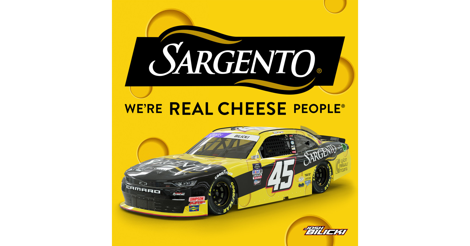 Sargento Foods Inc. Teams Up with NASCAR Driver Josh Bilicki After He