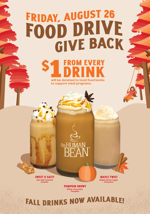 The Human Bean is Harvesting Goodness with Fall Drinks and a Give Back Day