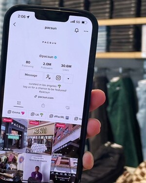 PACSUN REACHES 2M+ FOLLOWERS ON TIK TOK, EXEMPLIFYING BRAND LOVE