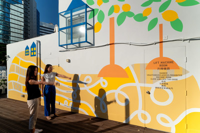 The project not only adds an artistic ambience but also a further layer of diversity to the community, encouraging members to use roof space as a 