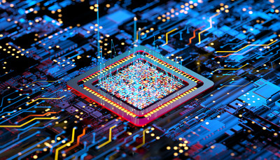 Representation of a computer chip