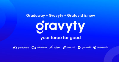Graduway + Gravyty + Gratavid announce launch of Gravyty—the leading software company for social good. (PRNewsfoto/Gravyty)