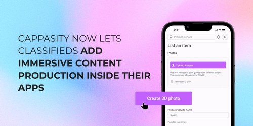 Cappasity Now Lets Classifieds Add Immersive Content Production Inside Their Apps Cappasity Now Lets Classifieds Add Immersive Content Production Inside Their Apps