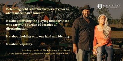 John Boyd, president of the National Association of Black Farmers and his wife, Carla Brewer Boyd, founder and president of the Association of American Indian Farmers (AAIF)