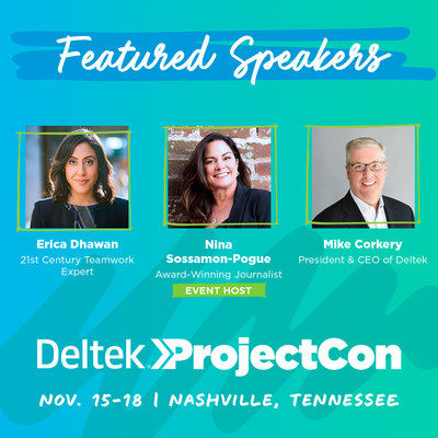 Featured Speakers for Deltek ProjectCon taking place in person in Nashville, TN, November 15-18, 2022