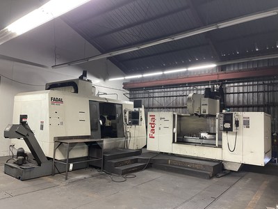 8 Fadal CNC vertical machining centers are among the assets up for bid in the Tiger Group - Bell Foundary Co. auction.