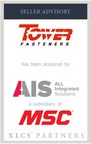 XLCS Partners advises Tower Fasteners in sale to MSC Industrial Supply Co.