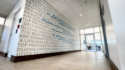 Milan Laser HQ Core Values Wall